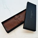 Modern Ladies Vintage Personalised Leather Watch in Black