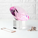 Personalised Pink Diamond Paperweight