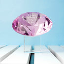 Personalised Pink Diamond Paperweight