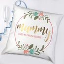 Personalised Floral Wreath Cushion Cover