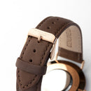 Men's Modern-Vintage Personalised Leather Watch In Brown