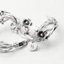 Fine Silver Forget Me Knot Personalised Bracelet