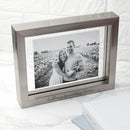 Personalised Metallic Grey Photo Frame