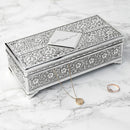 Personalised Silver Trinket Jewellery Box