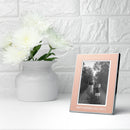 Personalised Small Rose Gold Metal Photo Frame