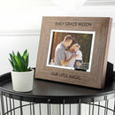 Contemporary Walnut Engraved Photo Frame