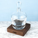 Monogrammed LSA Whisky Decanter & Walnut Base