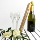 Personalised Welsh Ash Wooden Champagne Holder