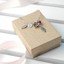 Personalised English Rose Bracelet With Indian Ruby Stones