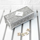 Personalised Silver Trinket Jewellery Box