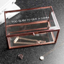 Personalised Rose Gold Glass Jewellery Box