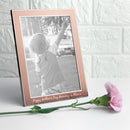 Personalised Medium Rose Gold Metal Photo Frame