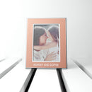 Personalised Small Rose Gold Metal Photo Frame