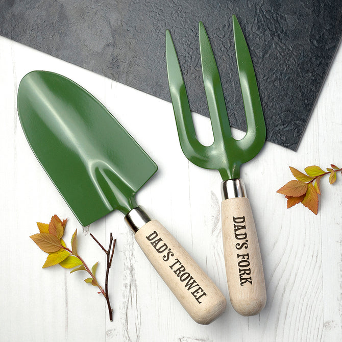 Personalised Trowel and Fork Set
