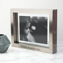 Personalised Metallic Grey Photo Frame