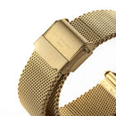Personalised Ladies Yellow Gold Mesh Strapped Watch