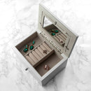 Personalised White and Rose Gold Photo Jewellery Chest