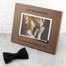 Contemporary Walnut Engraved Photo Frame