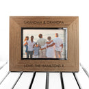 Contemporary Walnut Engraved Photo Frame