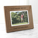 Contemporary Walnut Engraved Photo Frame