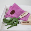 Pink Leather Gardening Gloves