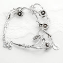 Fine Silver Forget Me Knot Personalised Bracelet