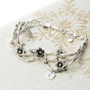 Fine Silver Forget Me Knot Personalised Bracelet