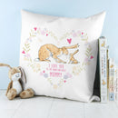 Personalised Guess How Much I Love You Heart Wreath Cushion Cover